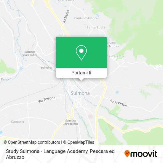 Mappa Study Sulmona - Language Academy