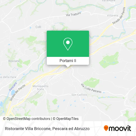 Mappa Ristorante Villa Briccone
