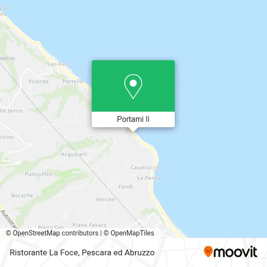 Mappa Ristorante La Foce