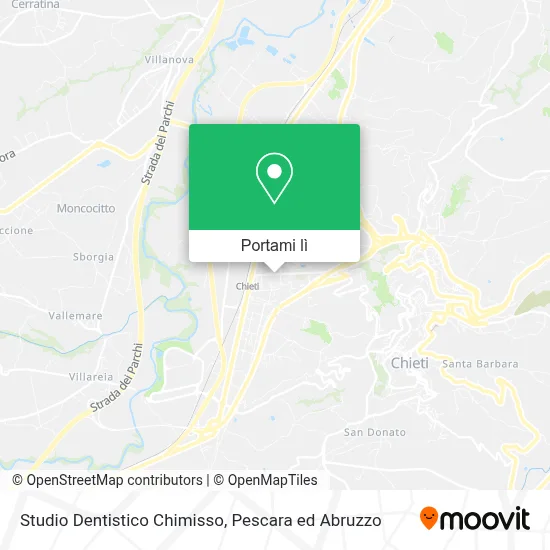 Mappa Studio Dentistico Chimisso