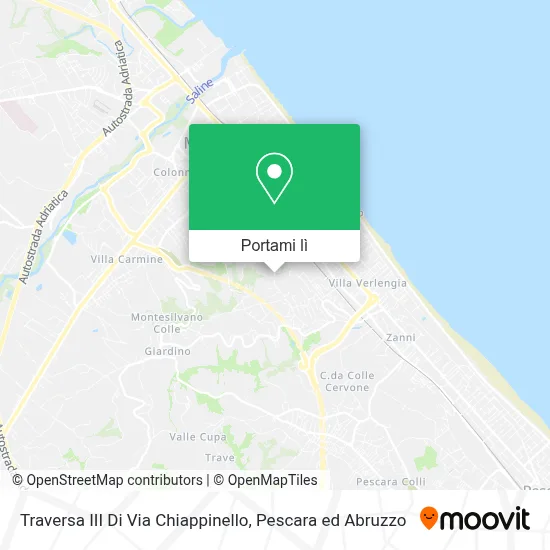 Mappa Traversa III Di Via Chiappinello