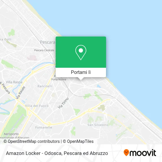 Mappa Amazon Locker - Odosca