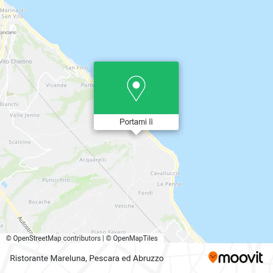 Mappa Ristorante Mareluna