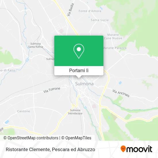 Mappa Ristorante Clemente