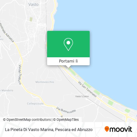 Mappa La Pineta Di Vasto Marina