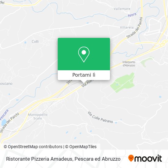 Mappa Ristorante Pizzeria Amadeus