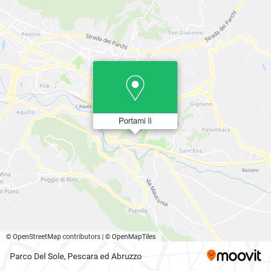 Mappa Parco Del Sole