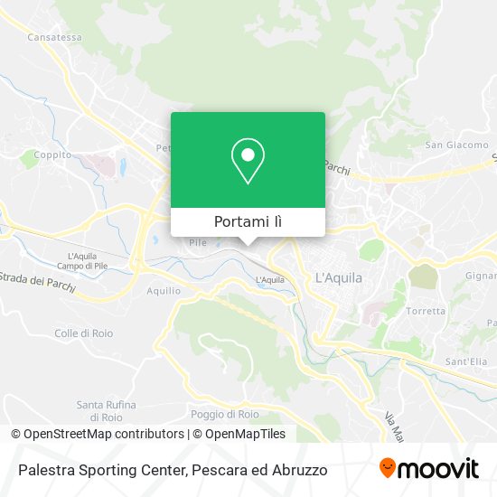 Mappa Palestra Sporting Center