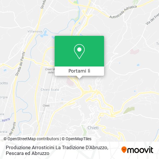 Mappa Produzione Arrosticini La Tradizione D'Abruzzo
