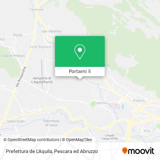 Mappa Prefettura de L'Aquila