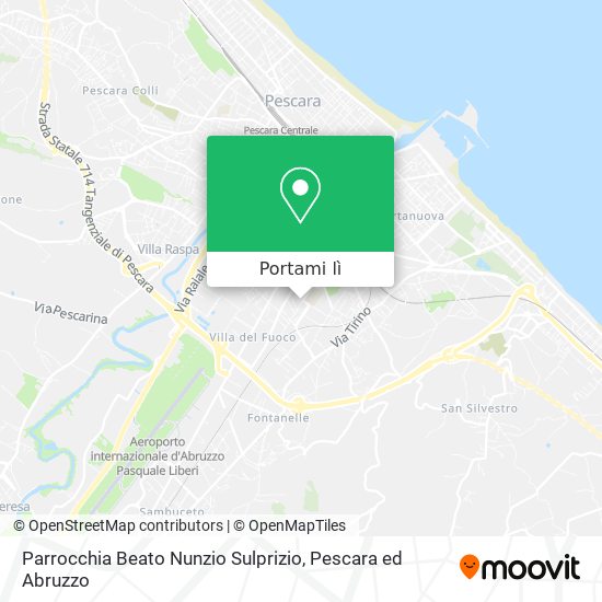 Mappa Parrocchia Beato Nunzio Sulprizio