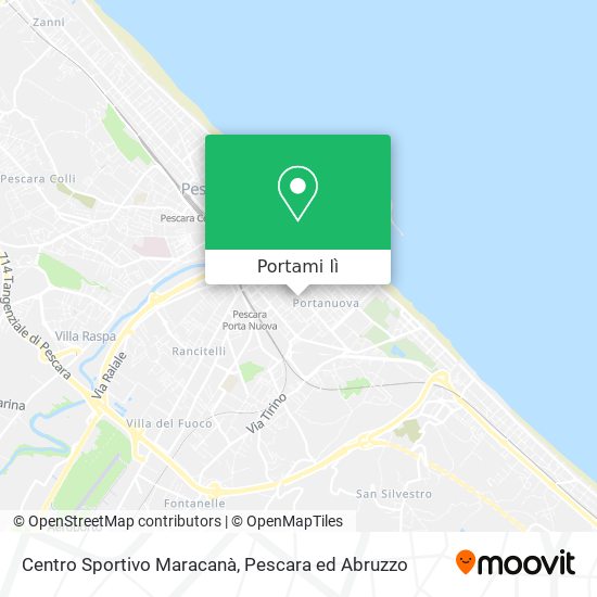 Mappa Centro Sportivo Maracanà