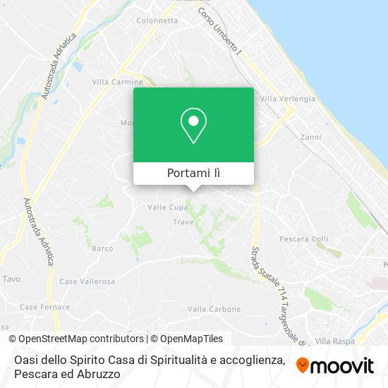 Mappa Oasi dello Spirito Casa di Spiritualità e accoglienza