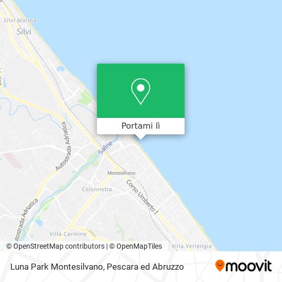 Mappa Luna Park Montesilvano