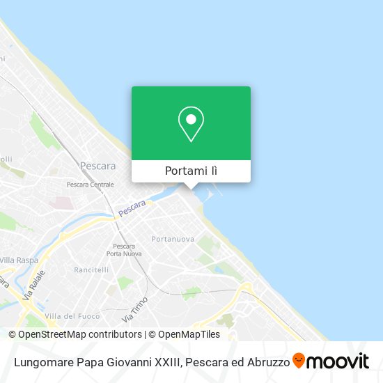 Mappa Lungomare Papa Giovanni XXIII