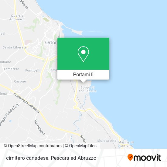 Mappa cimitero canadese