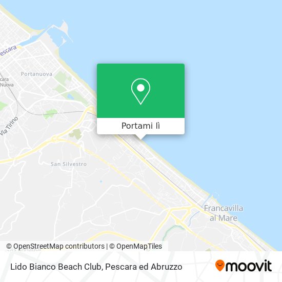 Mappa Lido Bianco Beach Club