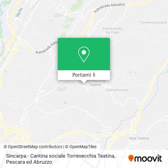 Mappa Sincarpa - Cantina sociale Torrevecchia Teatina