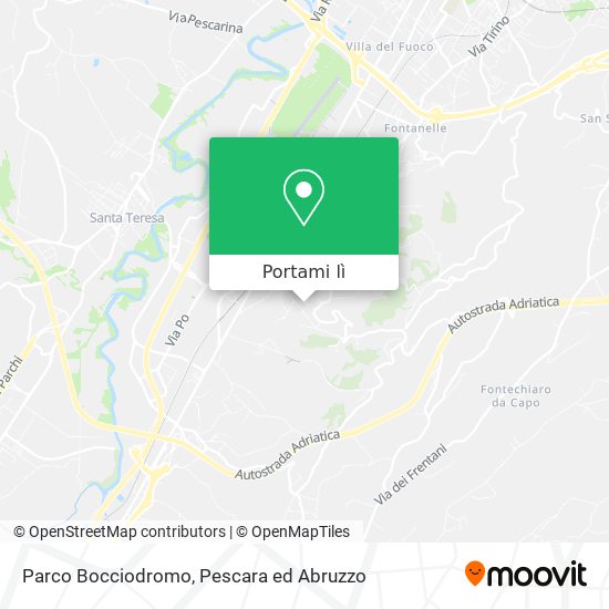 Mappa Parco Bocciodromo