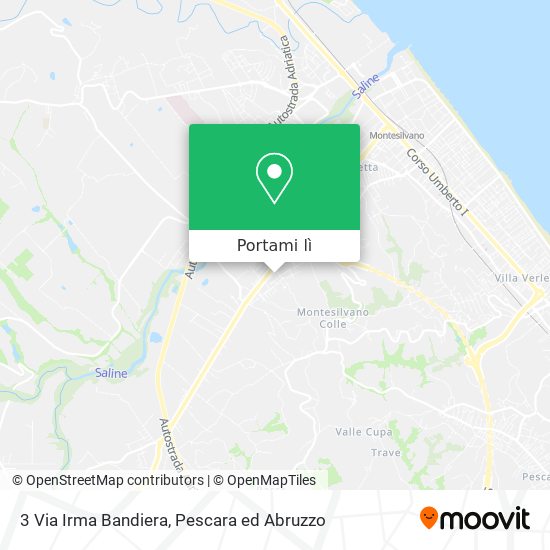 Mappa 3 Via Irma Bandiera