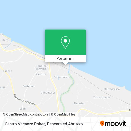 Mappa Centro Vacanze Poker,