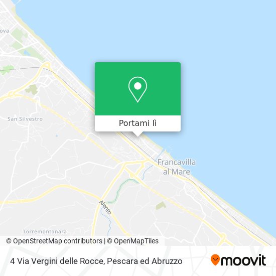 Mappa 4 Via Vergini delle Rocce