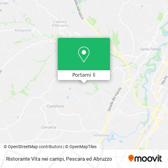 Mappa Ristorante Vita nei campi
