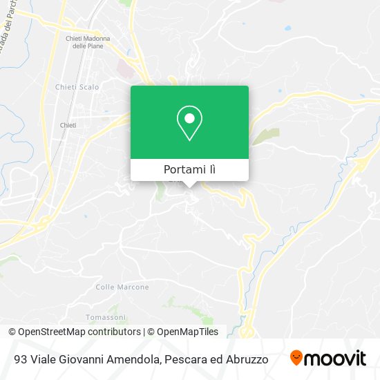 Mappa 93 Viale Giovanni Amendola