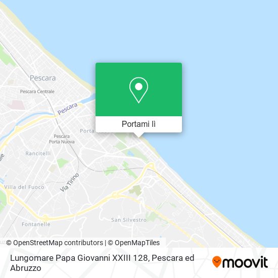 Mappa Lungomare Papa Giovanni XXIII  128