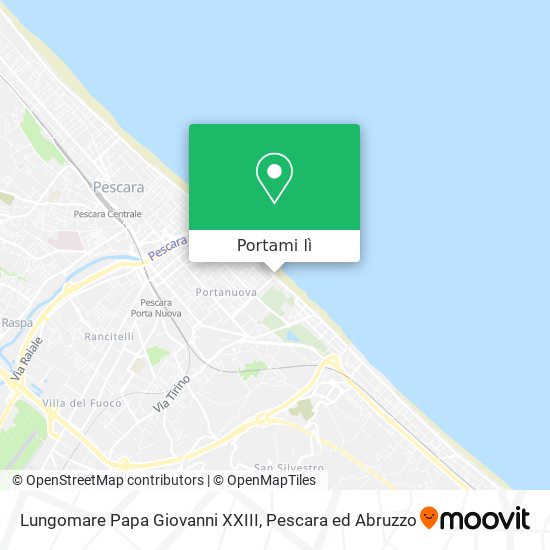 Mappa Lungomare Papa Giovanni XXIII