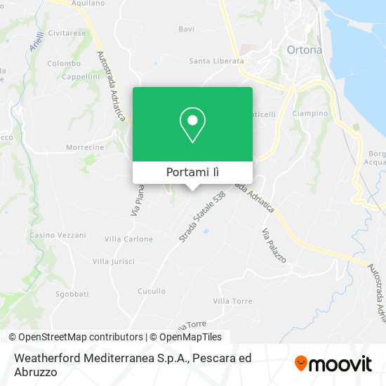 Mappa Weatherford Mediterranea S.p.A.