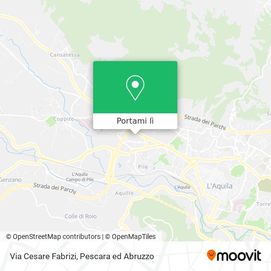 Mappa Via Cesare Fabrizi