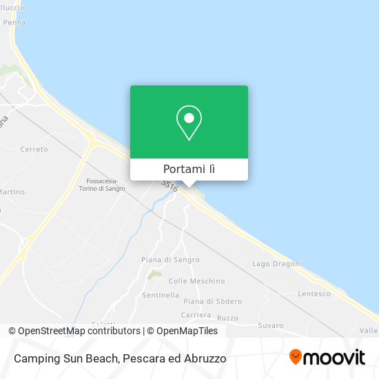 Mappa Camping Sun Beach