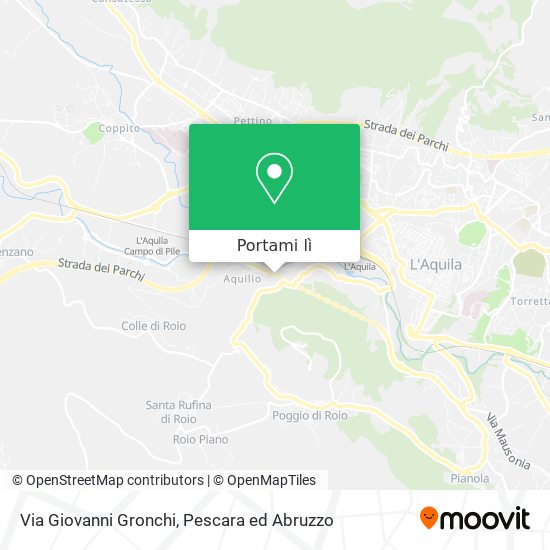 Mappa Via Giovanni Gronchi