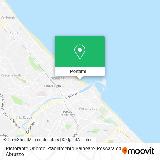 Mappa Ristorante Oriente Stabilimento Balneare
