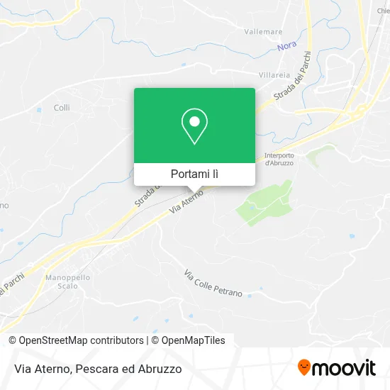 Mappa Via Aterno