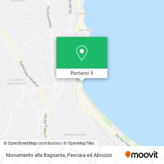 Mappa Monumento alla Bagnante