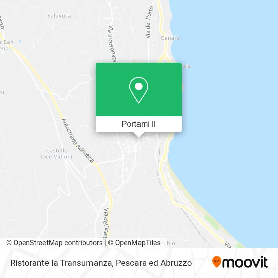 Mappa Ristorante la Transumanza