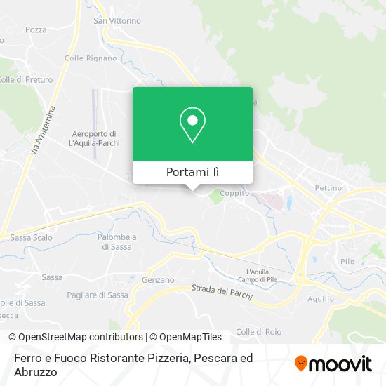 Mappa Ferro e Fuoco Ristorante Pizzeria