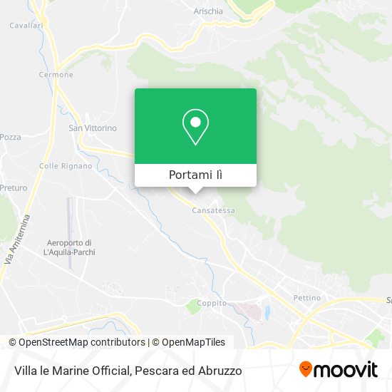 Mappa Villa le Marine Official