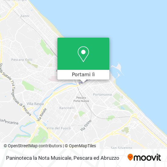 Mappa Paninoteca la Nota Musicale