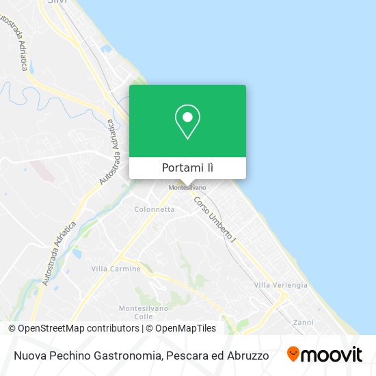 Mappa Nuova Pechino Gastronomia