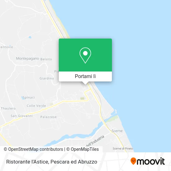 Mappa Ristorante l'Astice