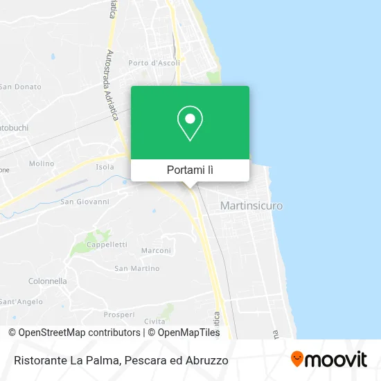 Mappa Ristorante La Palma