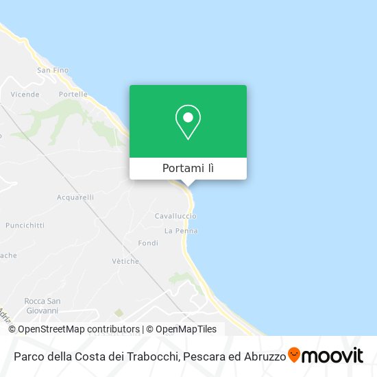 Mappa Parco della Costa dei Trabocchi