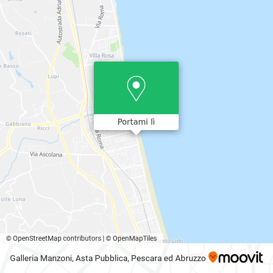 Mappa Galleria Manzoni, Asta Pubblica