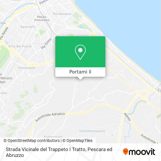 Mappa Strada Vicinale del Trappeto I Tratto