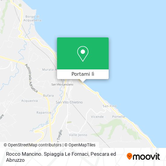 Mappa Rocco Mancino. Spiaggia Le Fornaci