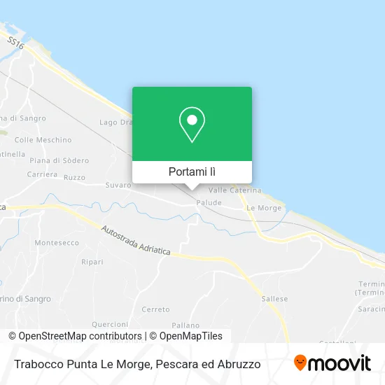Mappa Trabocco Punta Le Morge
