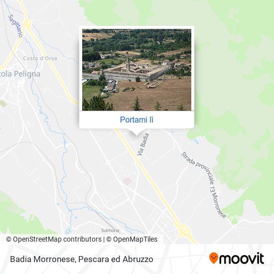 Mappa Badia Morronese